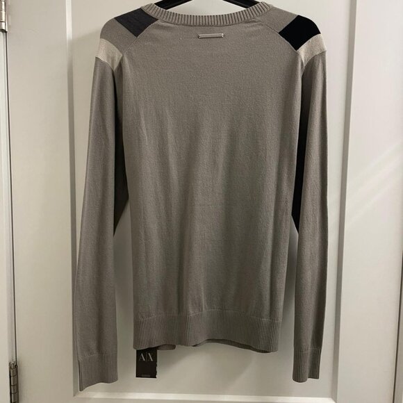 Armani Exchange Sweater Black/Grey Men's Size Small New with Tags - Picture 3 of 4